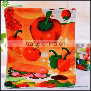 Kitchen Poliester Printed Towel Microfiber Tea Towel Fabric Linen Fabric for Tea Towel thumbnail-5