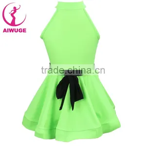 Summer Children's Latin Dance Dress Girls Round Neck Rumba Tango Sasa Samba Ballroom Performance Costume thumbnail-4