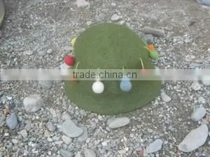 2017 New Arrival Felted Hat With Ball Decoration/Allergic Free Handmade Wool Hat thumbnail-1