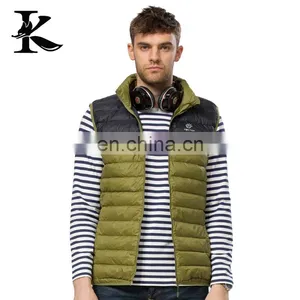 Western Winter Khaki Ultralight Windbreaker Mens Down Vest Jacket thumbnail-1