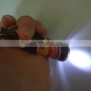 Plastic Wine Promotion Gifts Bottle Keyring With Sticker thumbnail-3