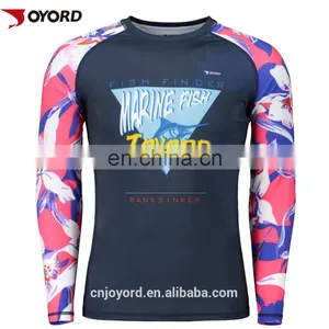 Custom Design uv Protection Kids Women Black Rashguard Sublimated Lycra Surf Bjj Mma Rashguard thumbnail-4