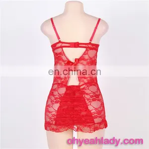 2017 Wholesale Lace Sexy Babydoll Lingerie for Girls thumbnail-6