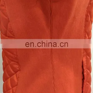 Orange Quilted Women's Winter Lightly Padded Jacket thumbnail-4
