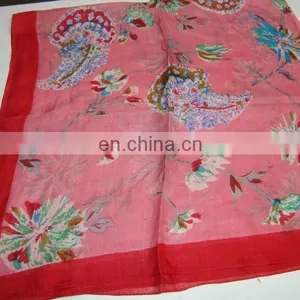 100% Silk Printed Scarves thumbnail-1