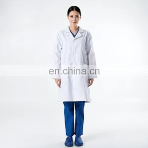 White Women's 65%polyester 35%cotton Lab Coat thumbnail-1
