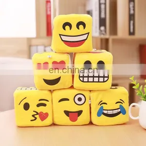 Emoji Smiley Emoticon Yellow Funny Expression Plush Dice Car Ornaments Pendant Soft Toy thumbnail-6