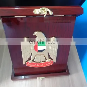 3D Eagle Wooden Case Trophy for National Day thumbnail-2