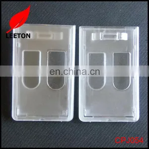 Factory Custom Double Sided Rigid ID Badge Holder thumbnail-1