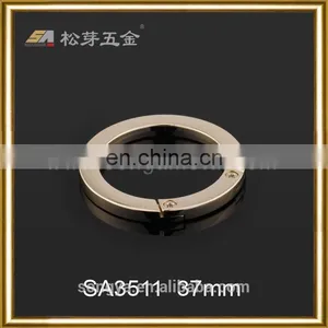 Hot Sale Customized Metal Bag O Ring Buckle, Custom Zinc Alloy O-ring For Fashion Bag thumbnail-2