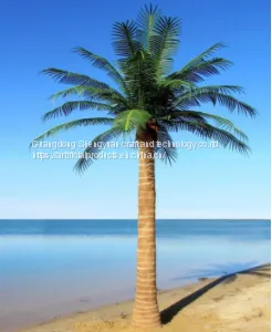 Preserved Plastic Tree Artifical Coconut Palm Tree for Interior Decoration thumbnail-1