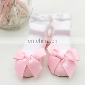 Ballet Shape Baby Socks Net Yarn Ball Bow Girls Socks European and American Cute Princess INS Lace Children's Socks thumbnail-5
