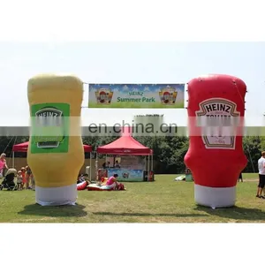 Colorful Advertising Inflatable Branded Salad Bottle Shape With Blower for Business Events thumbnail-1