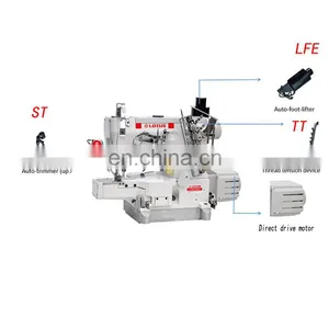 LT 600D-01EUT-ST DIRECT DRIVE HIGH-SPEED CRLINDER-BED ELECTRIC INETRLOCK SEWING MACHINE WITH AUTO-TRIMMER WITH AUTO-THREAD WIPER thumbnail-2