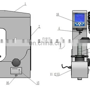 HBRV-187.5D Brinell Rockwell Vick Hardness Tester / Universal Hardness Tester Price / Durometer thumbnail-5