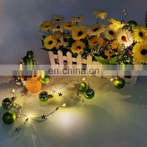 Christmas Decoration Plastic Ball Copper Wire String Light For Home Decoration thumbnail-1