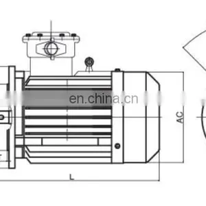YB3-160M2-8 5.5kw ac 3 Phase Asynchronous Motor Gearbox for Electric Motor thumbnail-7
