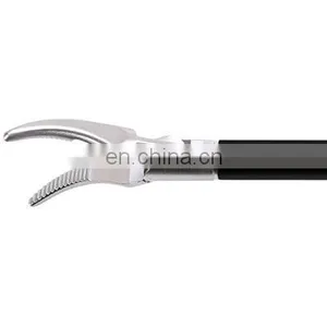 Geyi Autoclavable Abdominal Surgery Laparoscopic Double Curved Bipolar Forceps thumbnail-2