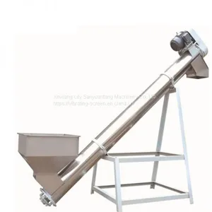 China Factory Price Vertical Screw Conveyor Grain Inclined Auger Conveyor With Hopper thumbnail-4