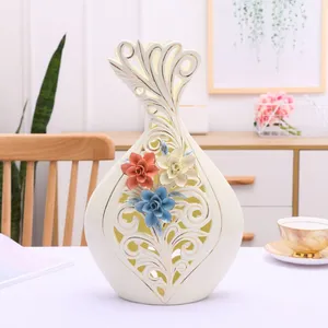 European Creative Large Ceramic Vase Gild Modern Simple For Showroom Table Decor thumbnail-1