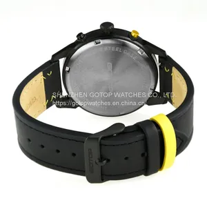 FEATURES OF SS661 GENUINE LEATHER DUAL DIAL WATCHES FOR MEN thumbnail-4