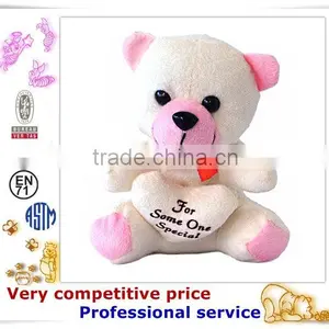 OEM Stuffed Toy,Custom Plush Toys, Teddy Bear With Love Heart thumbnail-2