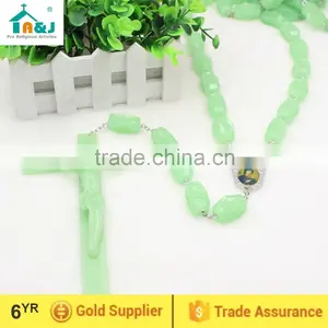 Big Cross Glow in the Dark Luminous Plastic Wall Rosary Quality Choice thumbnail-1