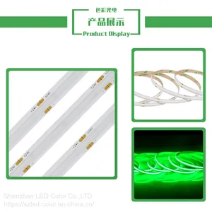 COB LED Strip 12V 24V Green Color COB LED Strip thumbnail-3