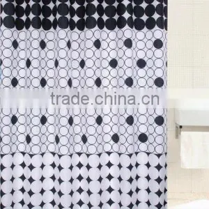 Black and White Shower Curtains Hotelshower Curtain thumbnail-1