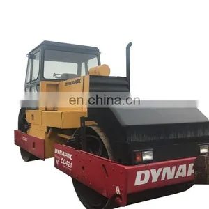 New Arrival Used Road Soil Compactors Dynapac CC421, Double Drum High Working Efficiency Construction Machinery for Sale thumbnail-1