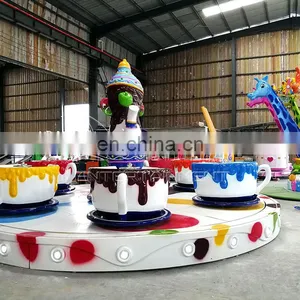 Entertainment Attractive Fairground Equipment Rotary Tea Coffee Cup Amusement Park Games for Sale thumbnail-3