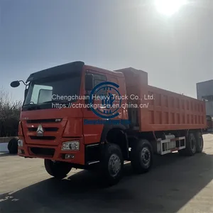 Sinotruk Howo 50 Ton 8x4 Brand New 12 Wheeler Dump Tipper Truck Price thumbnail-1