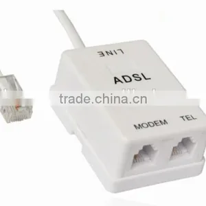 USA Type Simplex RJ11 ADSL Modem Splitter thumbnail-1