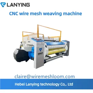 Full Automatic CNC Control Rapier Loom Shuttleless High Quality Fine Wire Mesh Flexible Metal Fabric Weaving Machine thumbnail-3