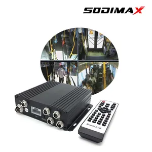 Dual SD Card Mdvr Ahd 4CH Channel 720p G-Senor Super 3G 4G Mini Vehicle Mobile DVR thumbnail-1