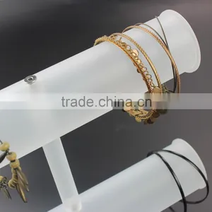 2 Layer Frosted Acrylic Bracelet Display, Bracelet Stand Wholesale thumbnail-5