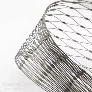 Flexible Ss304 Stainless Steel Wire Rope Mesh Used in Zoo Fence Bird Fence thumbnail-1