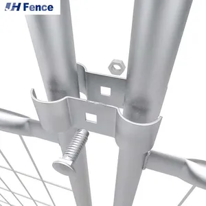 China Factory Powder Coated Yellow Canada Temporary Fence Hot Sale Sustainable 6ft Wire Mesh Fence thumbnail-6
