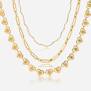 Stainless Steel Necklace With Mill Test Report & 18K Gold PVD Finish thumbnail-4