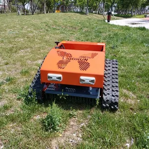 Gasoline Engine Adjustable Mowing Height Electric Motor Driven RC Robot Brush Cutter thumbnail-2