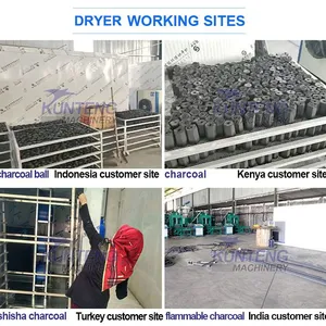 Energy Saving Charcoal Briquettes Drying Oven Dehydrator Machine Charcoal Briquette Dryer thumbnail-5
