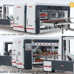 Furit & Vegetable carton box folding gluing making machine thumbnail-3