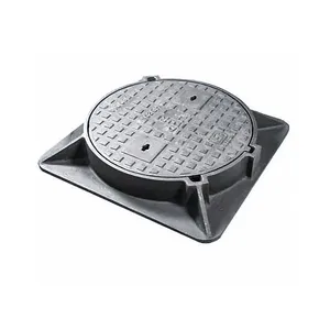 Factory in China Square Ductile Iron Non Pressure Manhole Cover Black Durable for Parking Safety Jingdong Model 24 thumbnail-1