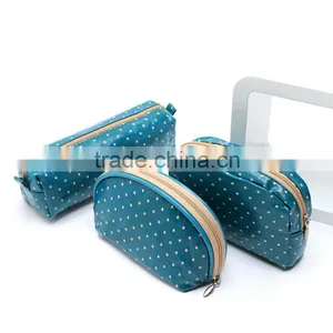 PVC Hot Sale Brand Cosmetic Bags 3pcs/Set Pouch Women Cases Travelling Bag Makeup Online thumbnail-1