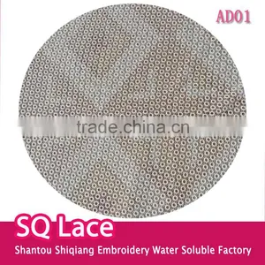 Full Lace Fabric Milk Silk Embroidery Lace Polyester Water Soluble Lace thumbnail-1