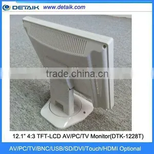 DTK-1228T 12.1 Inch 4:3 TFT LCD 3 in 1 AV / PC / TV Monitor thumbnail-3