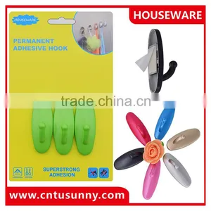 2016 Hot New Product Plastic Adhesive Wall Hook thumbnail-2