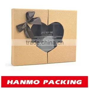Open Heart Shaped Chocolate Box With Trasparent Window Factory Price thumbnail-1