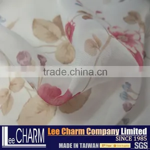 Flowers Snowflake Printed Organza Fabric thumbnail-2