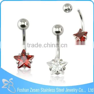 Simple Elegant Design Belly Button Navel Rings Titanium Plated thumbnail-6